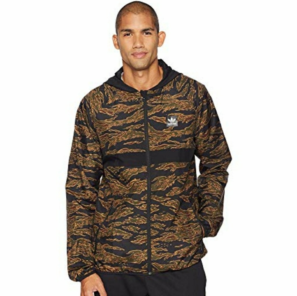 Adidas Camo Lightweight Windbreaker Jacket!